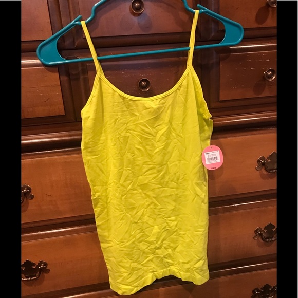 neon yellow cami top